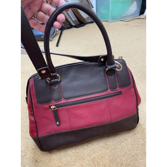 Tignanello Social Status Satchel Oxblood Dark Brown NEW with Tags - Picture 2 of 9